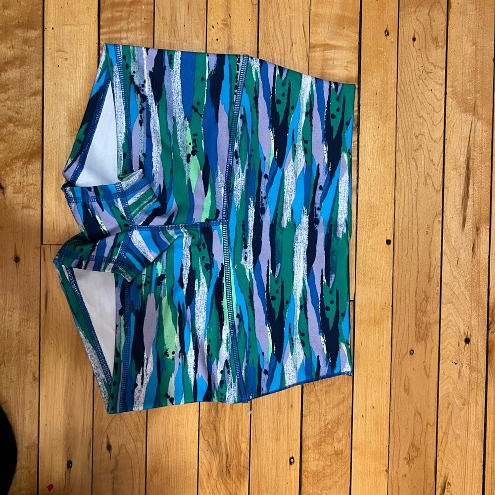 Lululemon Wunder Under 2’ High Rise Blue Green Short - NWOT